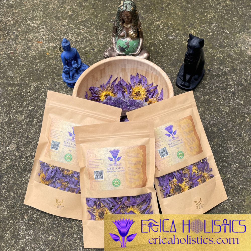 Organic Blue Lotus Whole Flowers – Erica Holistics